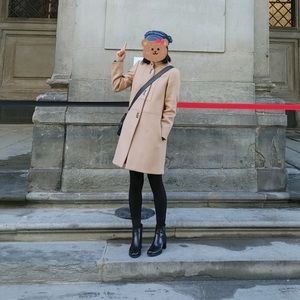 Maje wool coat/ beige/ FR36/ US S